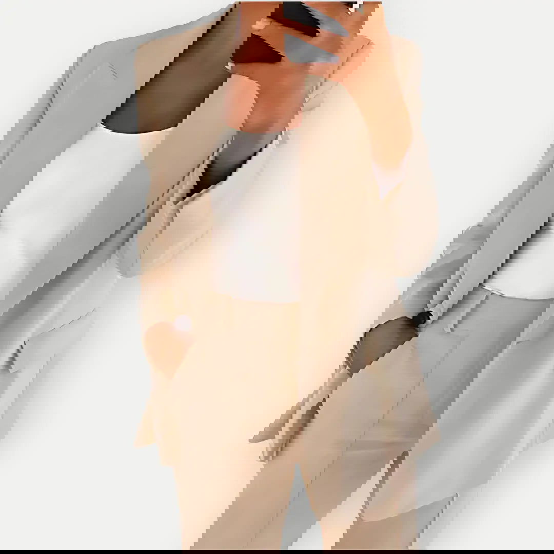 Women's Blazer and Trouser Set – Tailored Suit for Office and Events