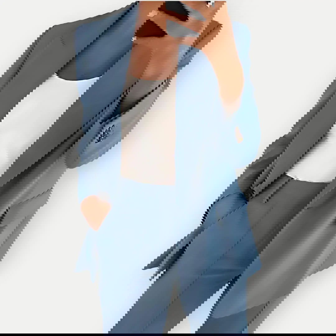 Women's Blazer and Trouser Set – Tailored Suit for Office and Events