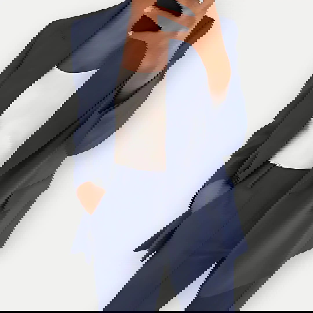 Women's Blazer and Trouser Set – Tailored Suit for Office and Events