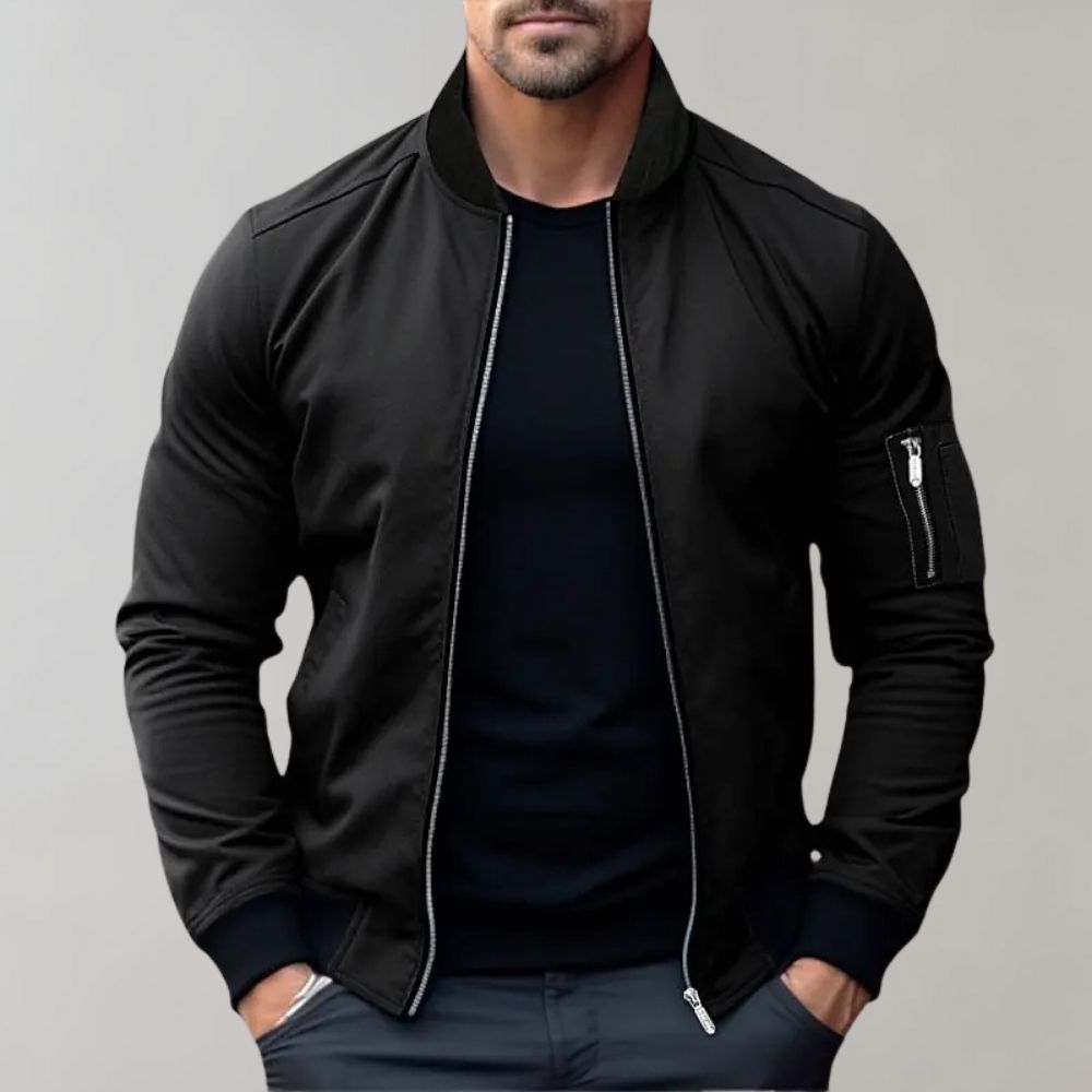 Men's All-Season Bomber Jacket – Lightweight, Breathable Everyday Outerwear