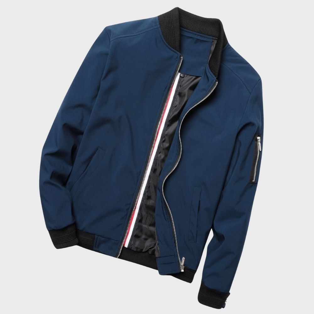 Men's All-Season Bomber Jacket – Lightweight, Breathable Everyday Outerwear