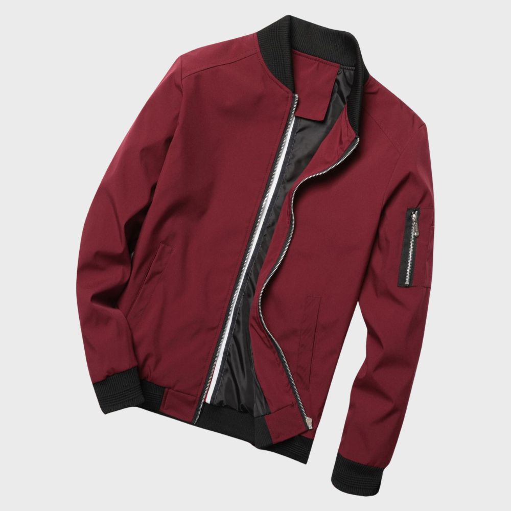 Men's All-Season Bomber Jacket – Lightweight, Breathable Everyday Outerwear