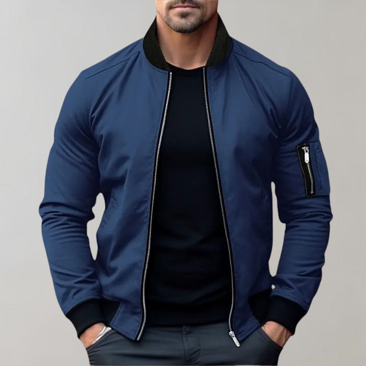 Men's All-Season Bomber Jacket – Lightweight, Breathable Everyday Outerwear
