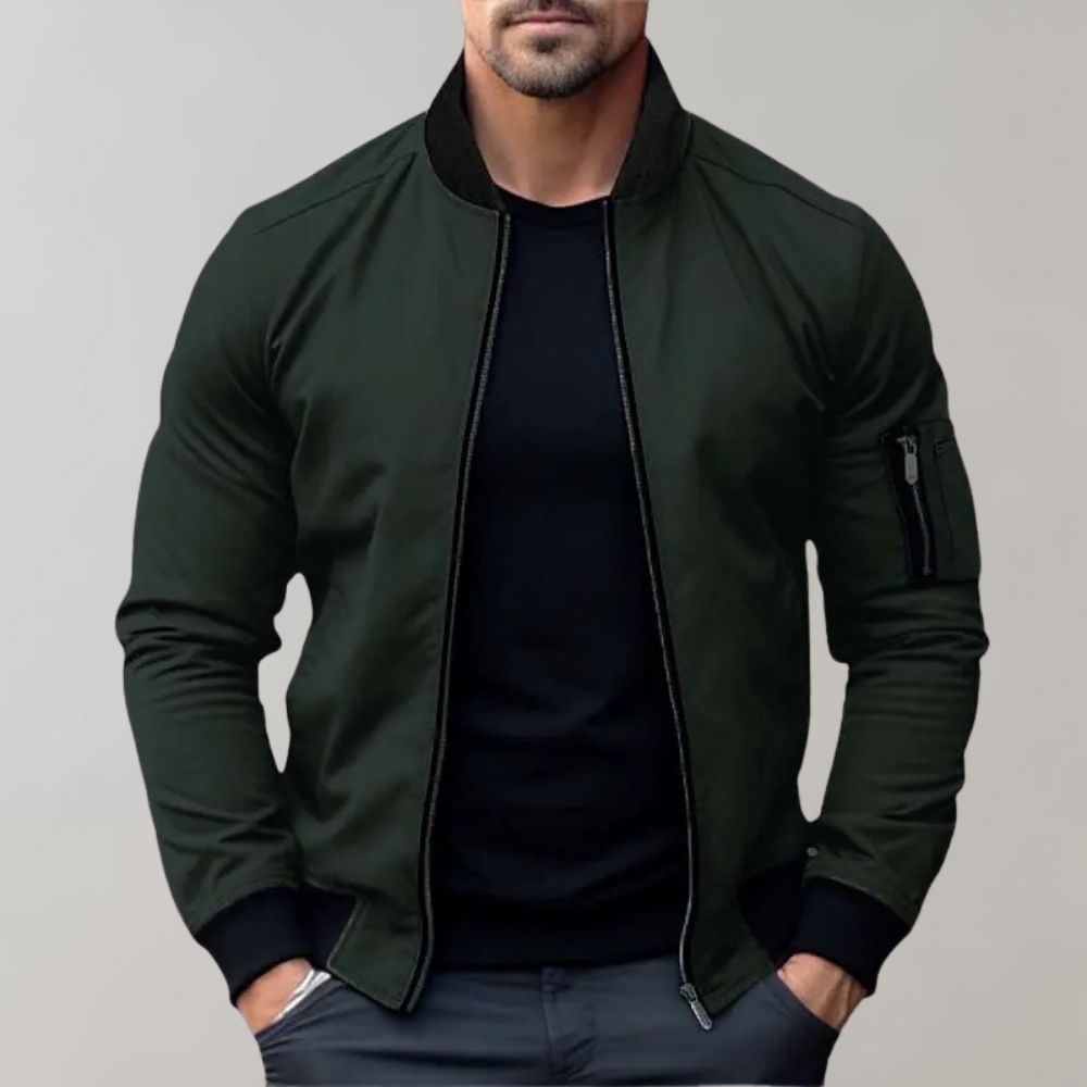 Men's All-Season Bomber Jacket – Lightweight, Breathable Everyday Outerwear