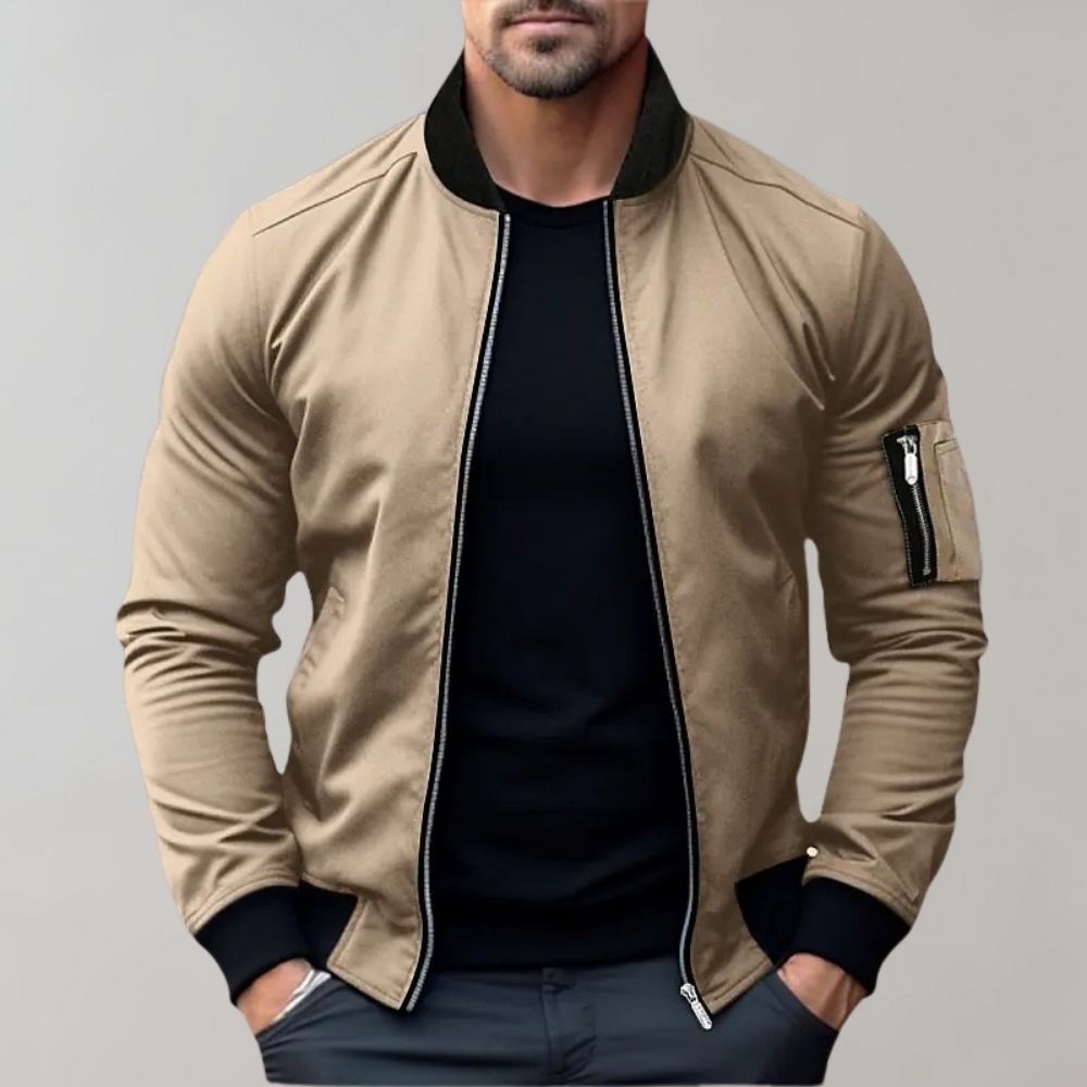 Men's All-Season Bomber Jacket – Lightweight, Breathable Everyday Outerwear