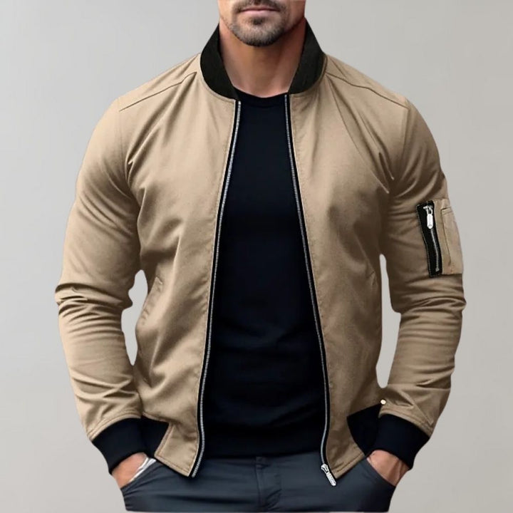 Men's All-Season Bomber Jacket – Lightweight, Breathable Everyday Outerwear