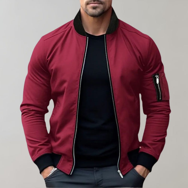 Men's All-Season Bomber Jacket – Lightweight, Breathable Everyday Outerwear