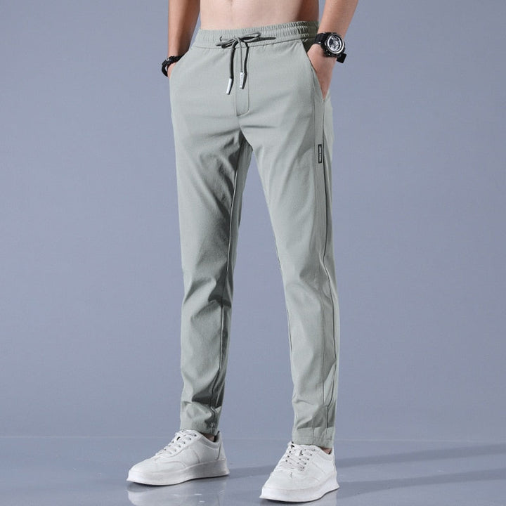 Men's Jogger Trousers – Slim Tapered Fit with Drawstring and Breathable Fabric